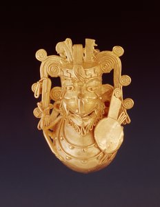 Dieu oiseau aztèque (or)